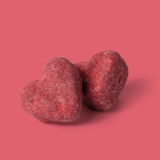 Mallow Hearts 90g Himbeere & weisse Schokolade – süsses Geschenk, Chocolat Dubai Alternative aus Dänemark