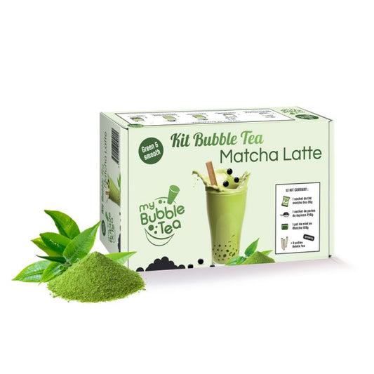 Milky Matcha Bubble Tea Set geschlossen – kompaktes Kit für 6 cremige Portionen zuhause