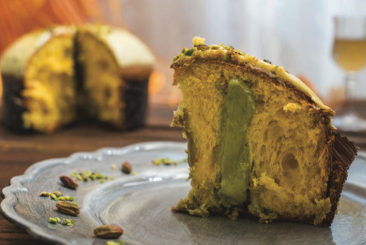 Aledi Bronte Pistacchio-Panettone 2023 – cremige Pistazienfüllung, ideal als Weihnachtsgeschenk