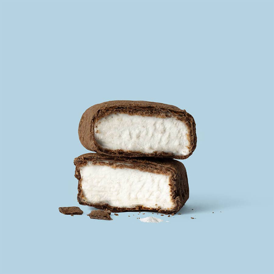 Chocolat Dubai Style: The Mallows Marshmallows in dunkler Schokolade mit Meersalz – Schweizer Genuss