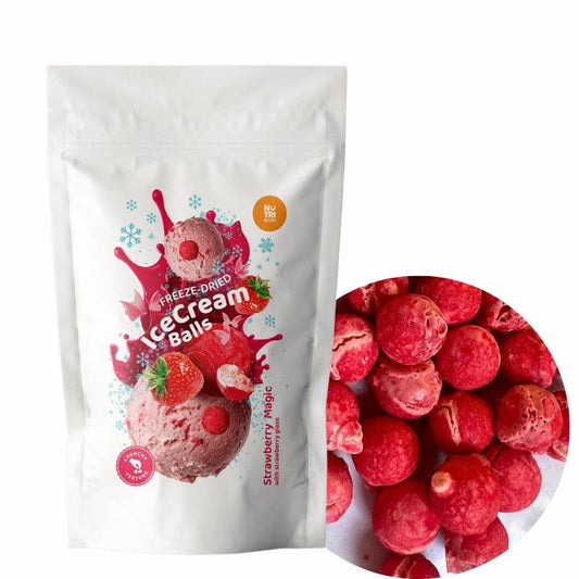 Gefriergetrocknete Eiscreme-Blasen Erdbeerzauber 45g