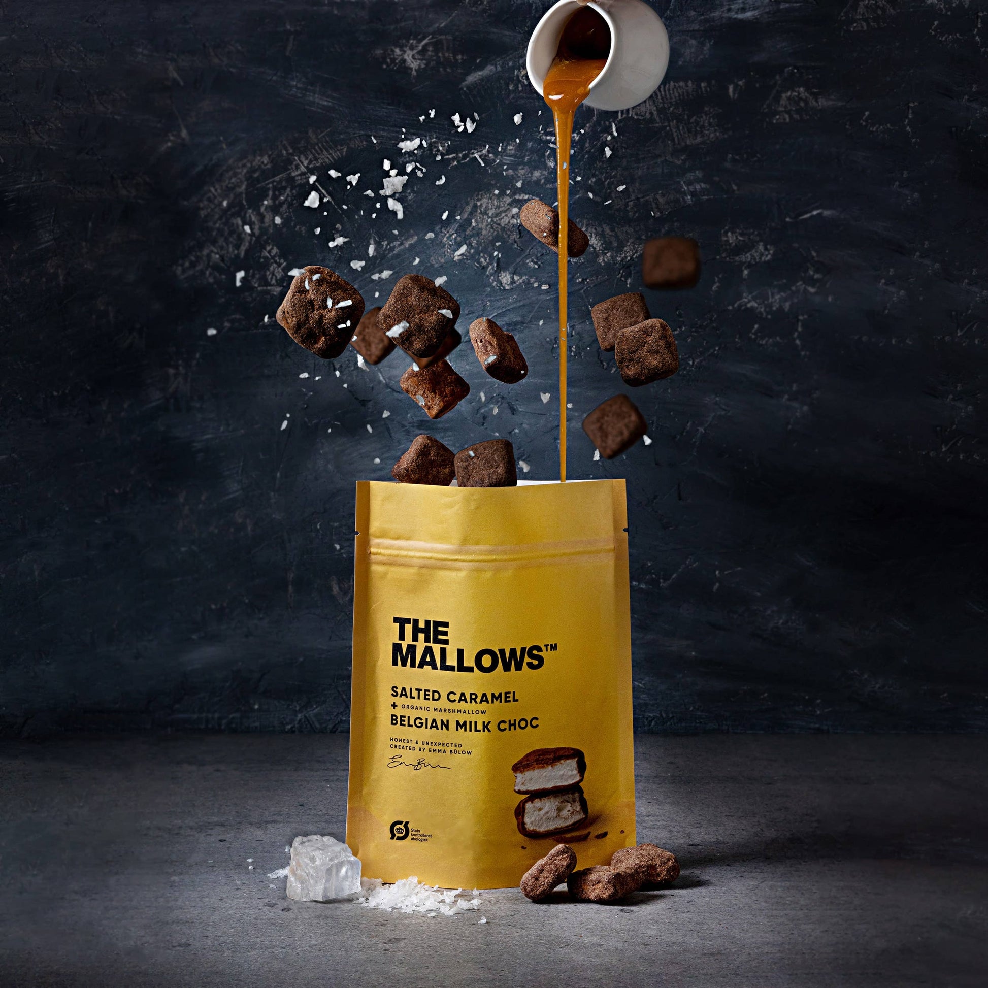 The Mallows 90g Geschenkidee Schweiz – Chocolat Dubai Genuss mit Karamell & belgischer Schokolade