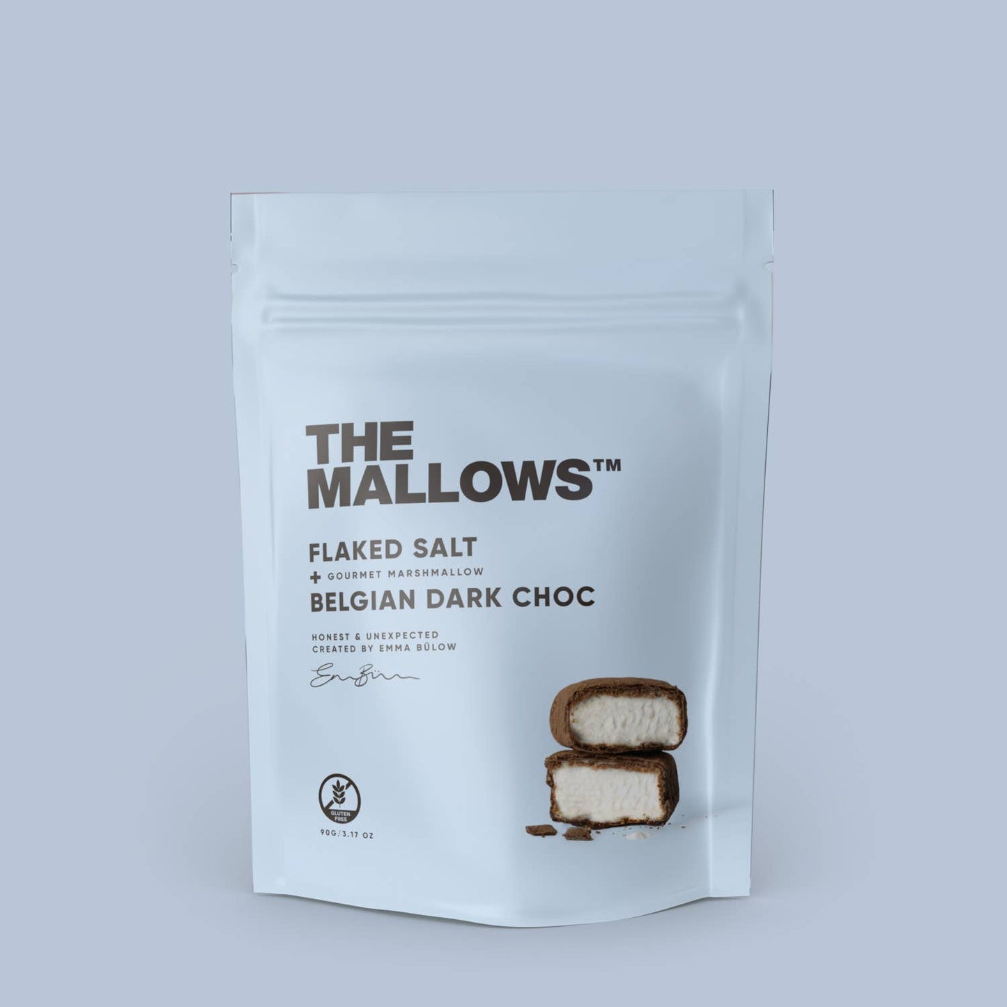 The Mallows 90g – Dubai Chocolate Trend mit belgischer Zartbitterschokolade und gesalzenem Karamell