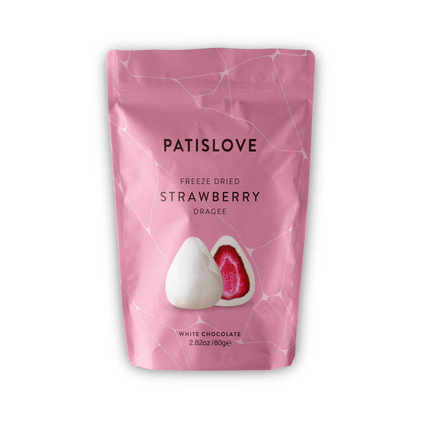 Dubai Chocolate Trend: Freeze Dried White Chocolate Strawberry Dragees 80g – knusprig, süss, Schweizer Liebling