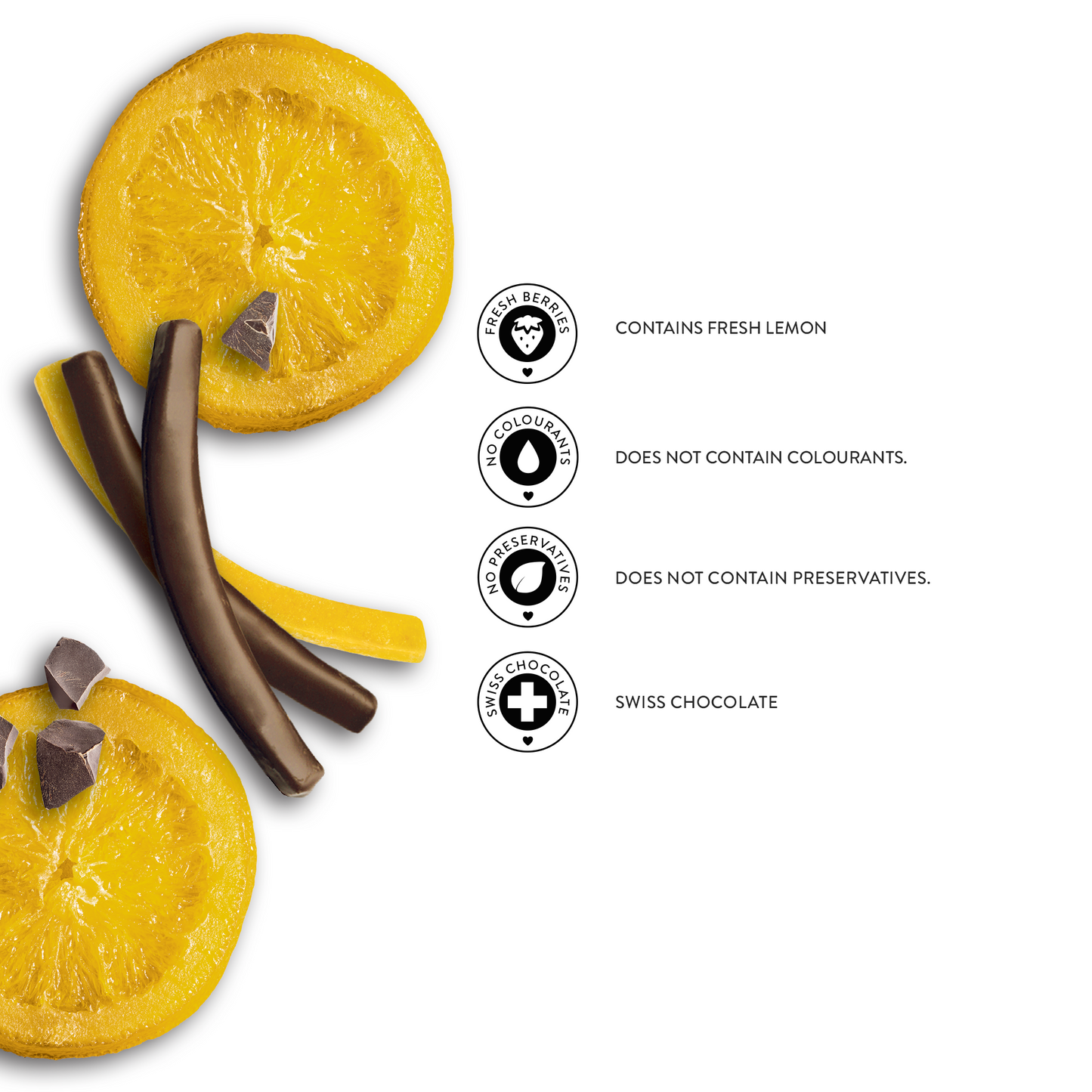 Dubai Chocolate Lemon Stick 80g Rückseite – Zutaten & Nährwerte, dunkle Schokolade mit Zitrone