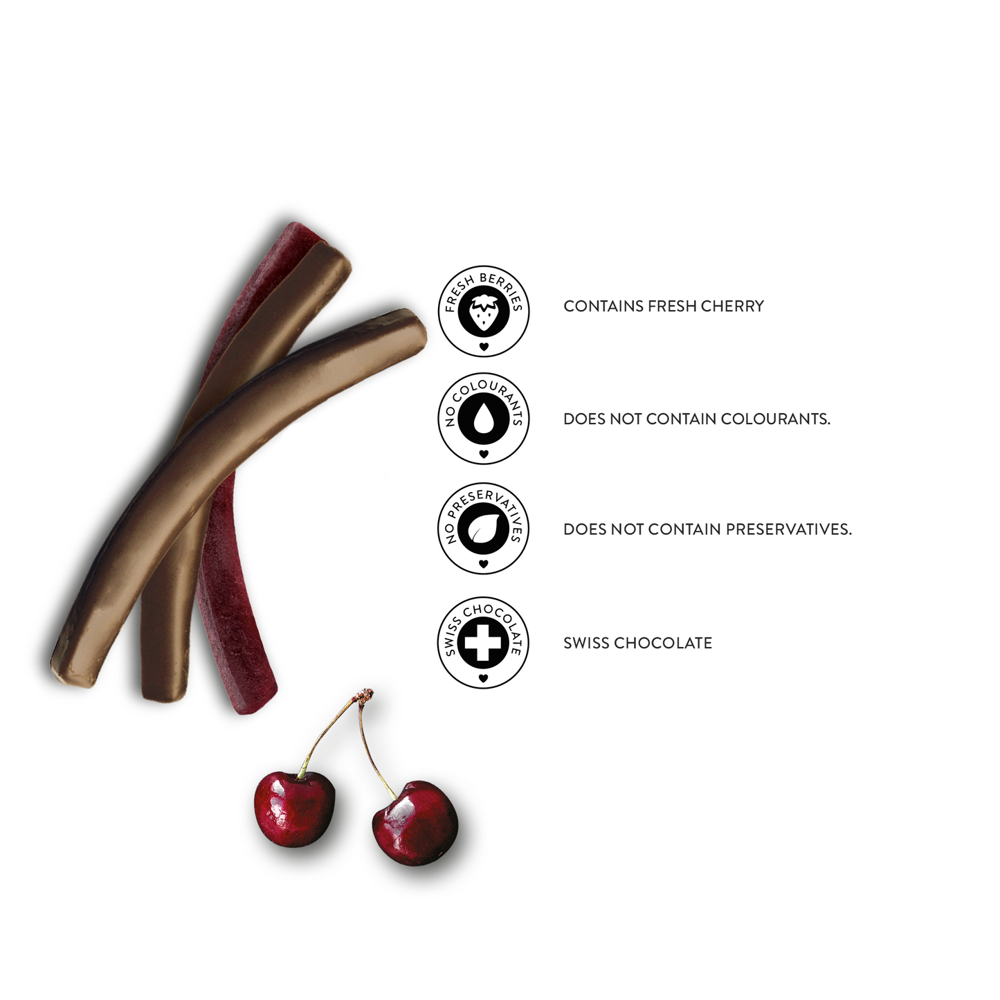 Dark Cherry Stick im Dubai-Chocolate-Stil – intensives Kirsch-Kakao-Aroma, 80g Genuss für Schoggifans