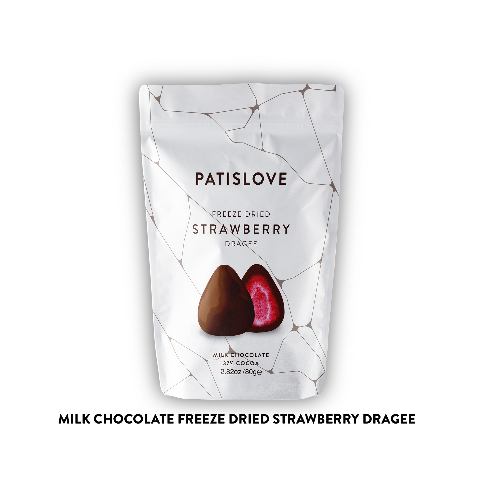 Dubai Chocolate Dragee 80g gefriergetrocknet – Milchschokolade mit Erdbeere, intensiver Geschmack