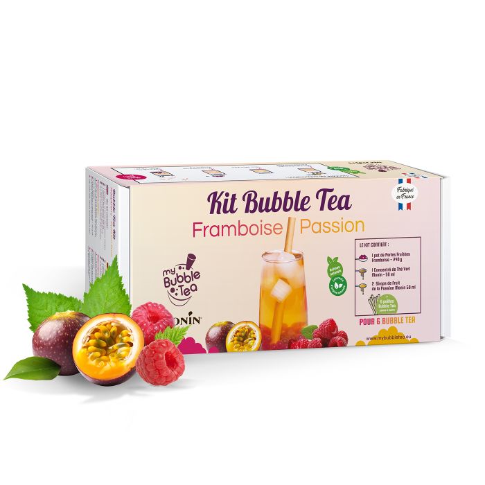 Bubble Tea Set für 6 Portionen mit Passionsfrucht & Himbeere – einfache Zubereitung zuhause in der Schweiz