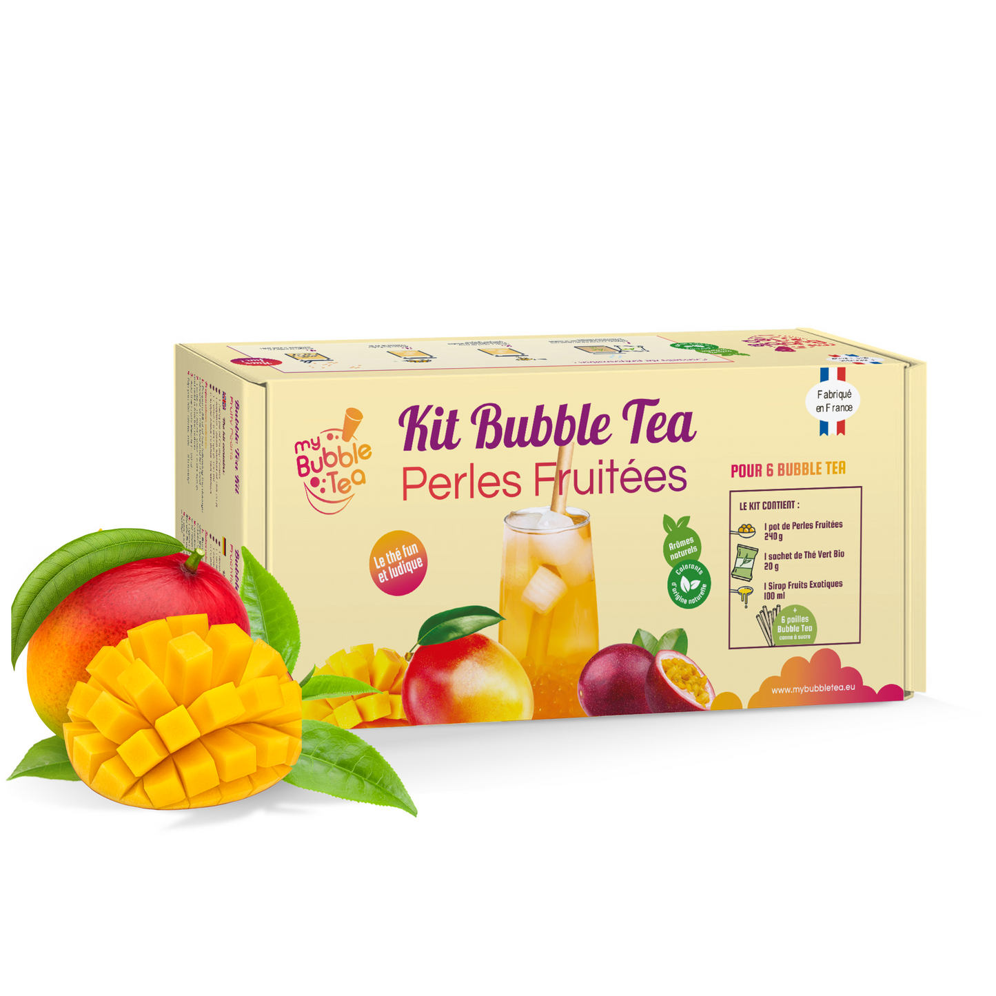 Frische Mango-Zutaten für selbstgemachten Bubble Tea – süss-fruchtiges Aroma für zu Hause