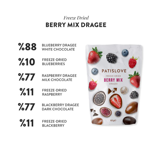 Dubai Chocolate Beeren-Dragées gefriergetrocknet – intensive Fruchtaromen trifft edle Schokolade