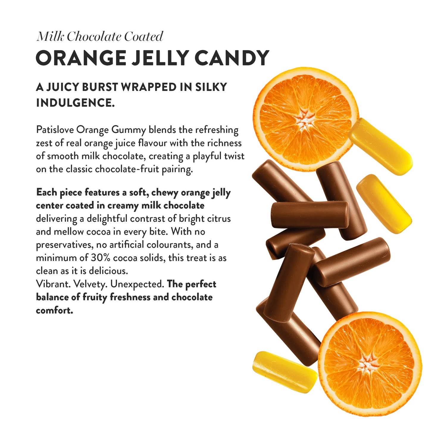 Patislove Orangen-Gummibären in Milchschokolade – Dubai Chocolate Trend jetzt in der Schweiz kaufen
