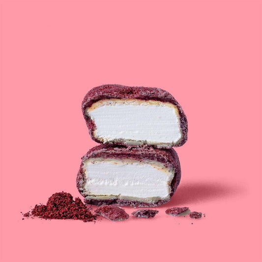 Schokolade Dubai Style: The Mallows Marshmallows mit Blackcurrant & White Choc, fruchtig-süsse Verführung