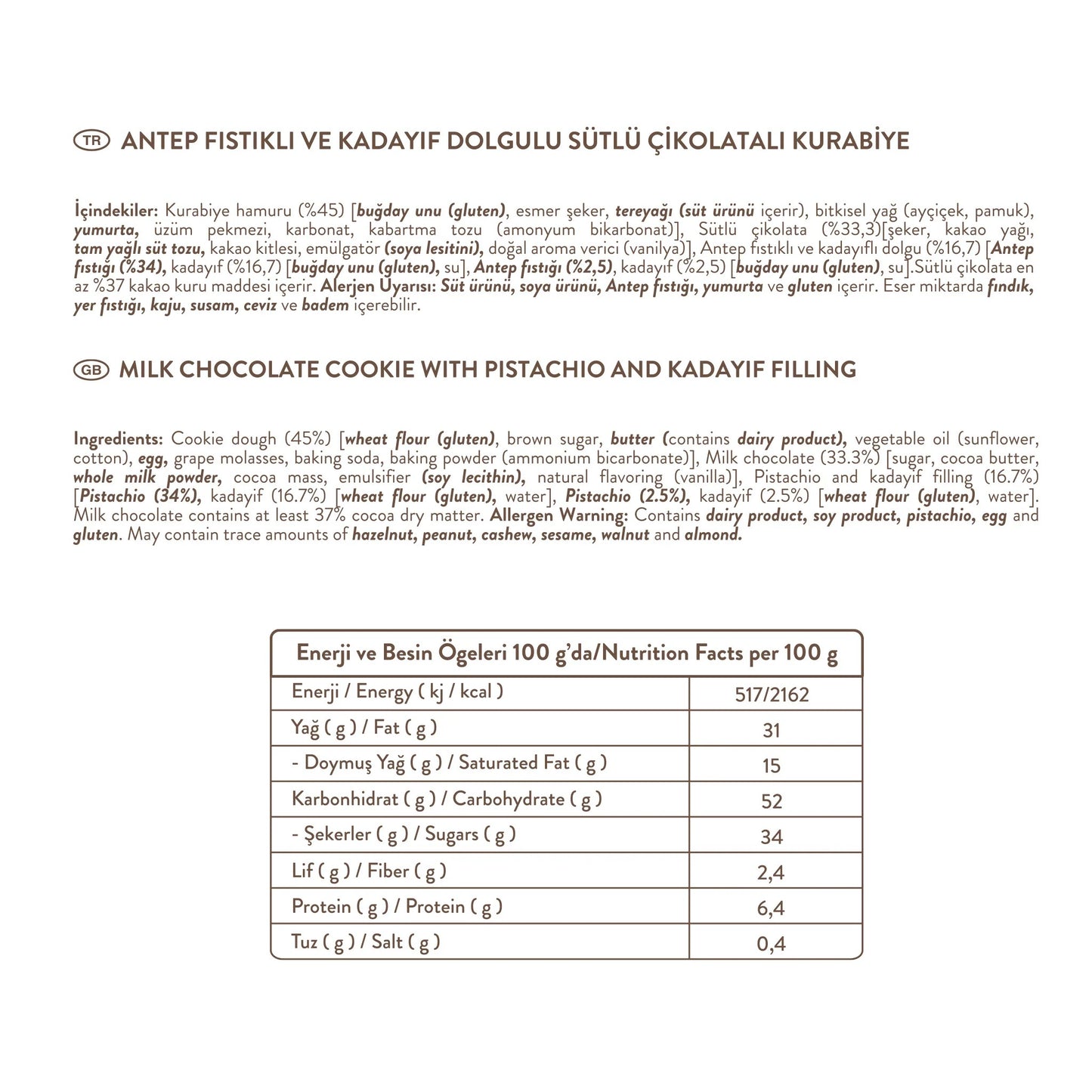 Dubai Chocolate Cookie Detailansicht – zartschmelzende Milchschokolade mit Pistazien-Kadayif