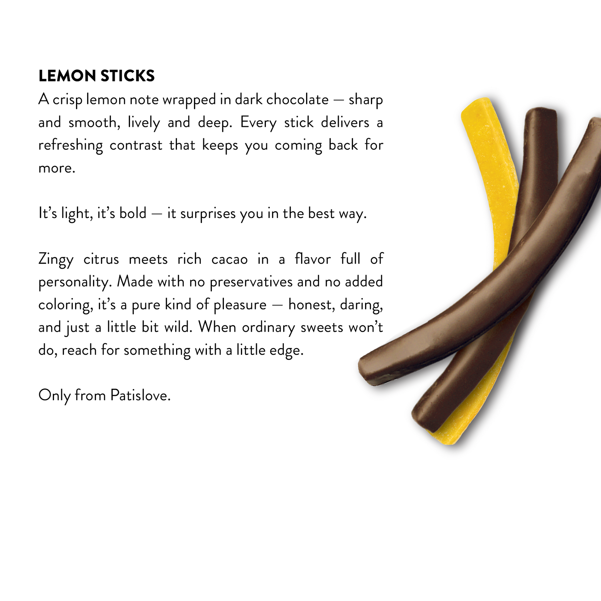 Dubai Chocolate Dark Lemon Stick 80g – dunkle Schokolade trifft frische Zitrone, Schweizer Qualität